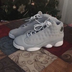 Grey Jordan’s sneakers